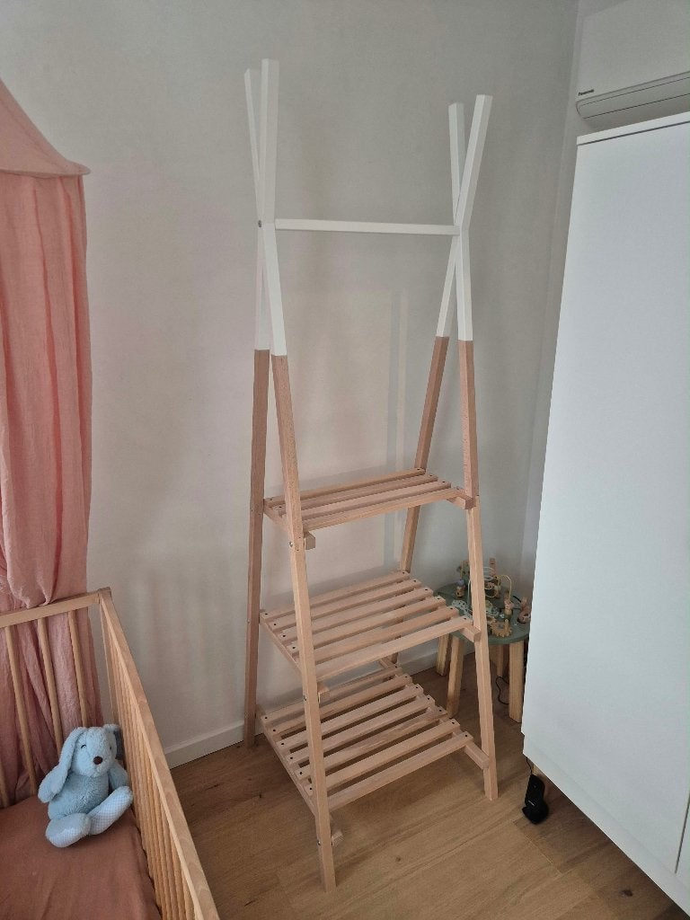 Houten tipi kledingrek Childhome, Kinderen en Baby's, Ophalen, Zo goed als nieuw, Childhome, Opbergmeubel