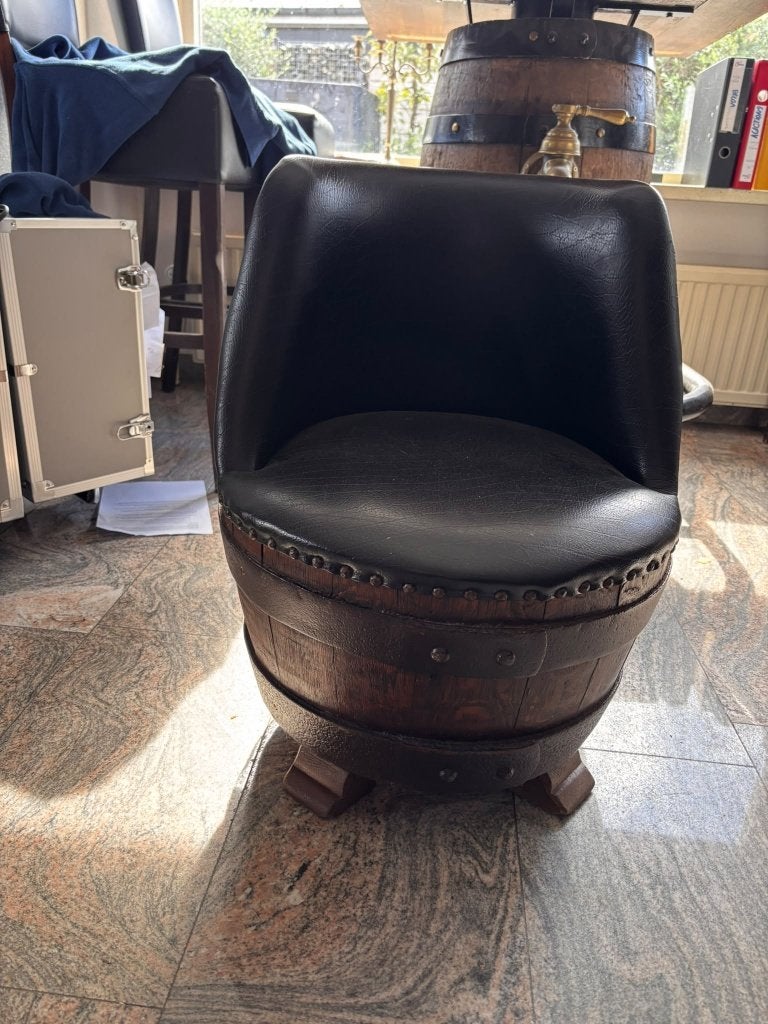 Biervat stoel - Whiskey vat fauteuil, Ophalen, Gebruikt, Overige typen