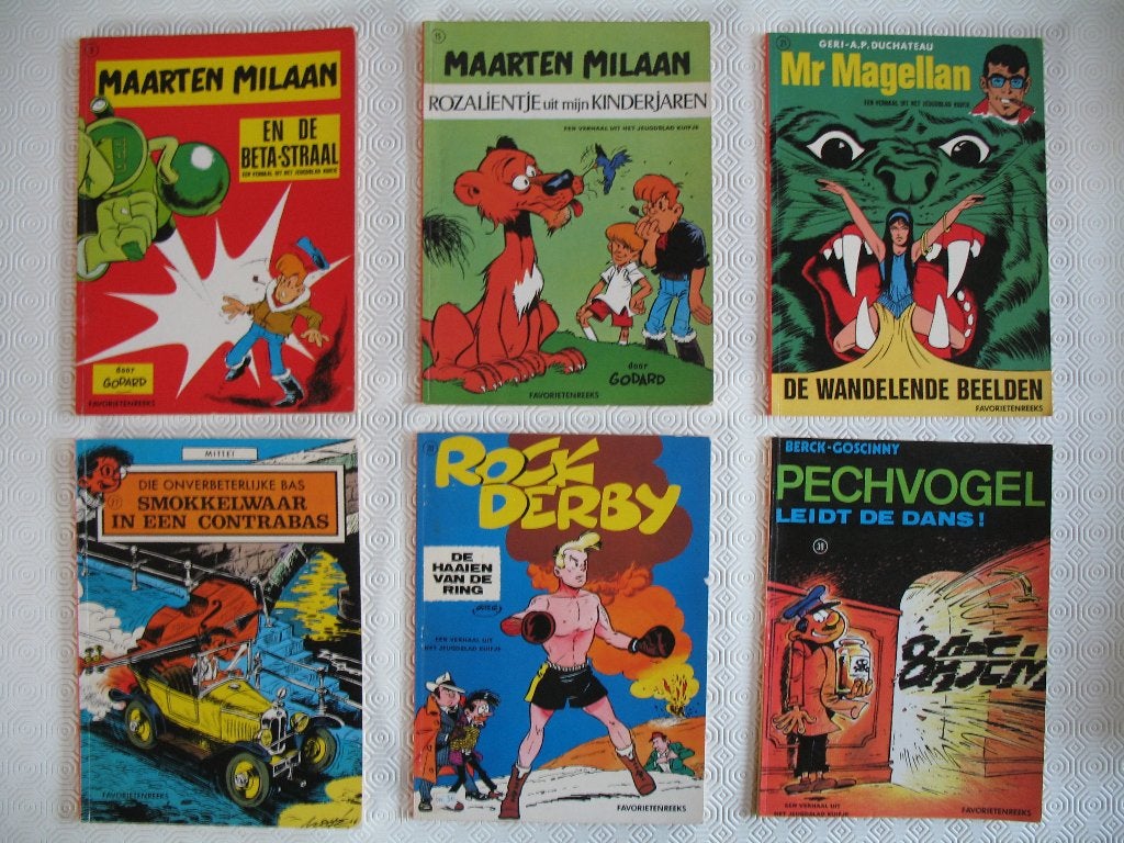 Favorietenreeks, 1 ste druk, 6 stuks, Meerdere stripboeken, Ophalen of Verzenden, Zo goed als nieuw