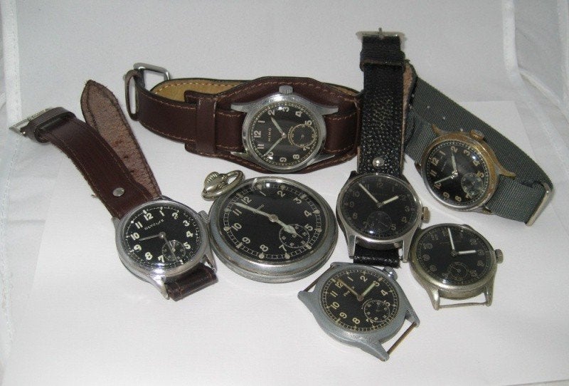 lot vieilles montres, Enlèvement, Montre-bracelet, 1930 à 1960