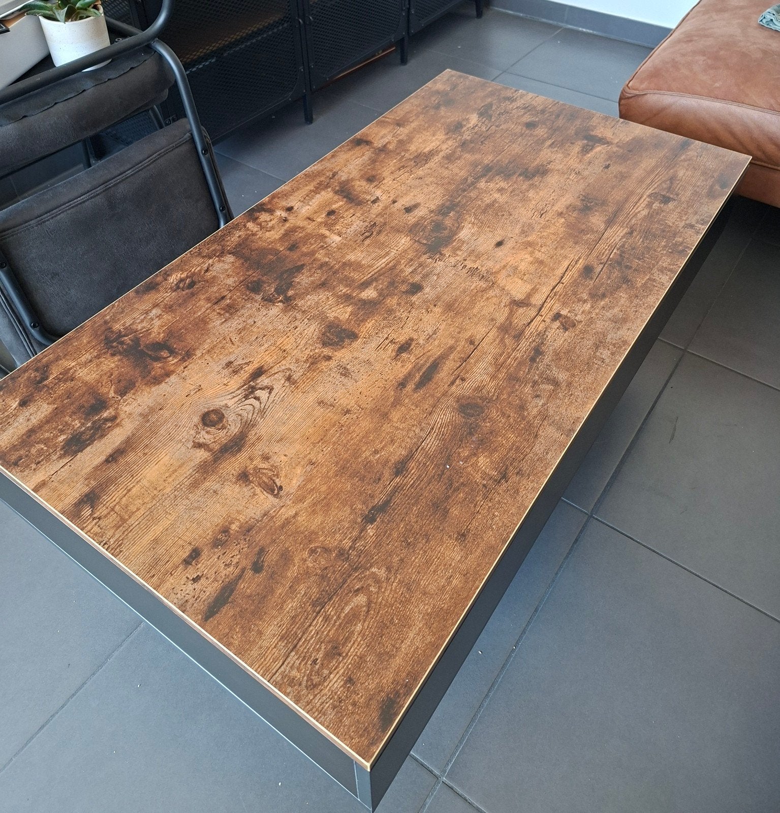 Salontafel te koop, Huis en Inrichting, Tafels | Salontafels, Gebruikt, 5 – 50, 50 tot 100 cm, 100 tot 150 cm, Rechthoekig, Overige houtsoorten