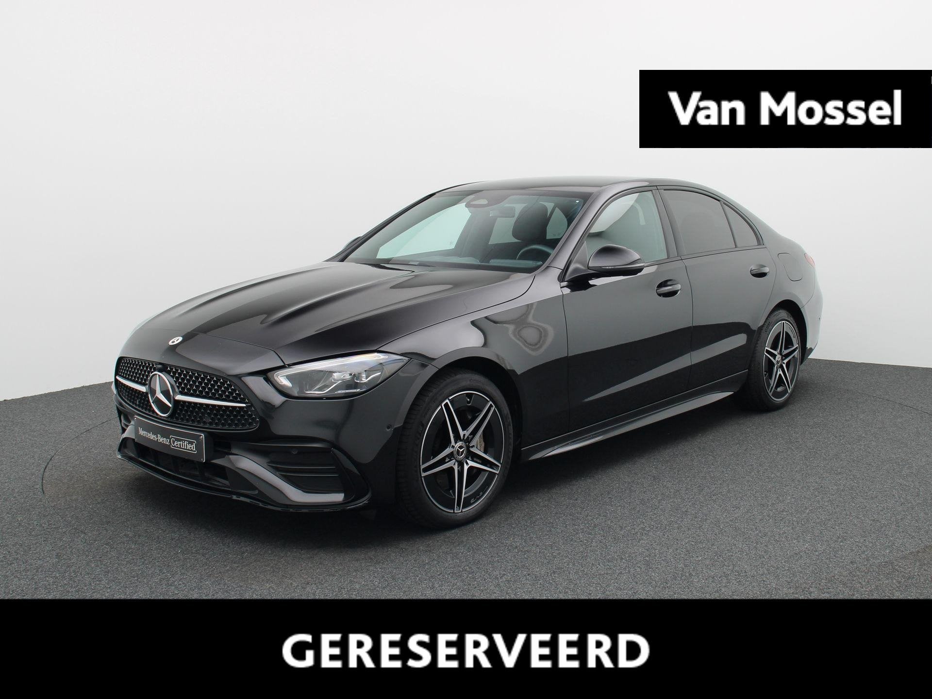 Mercedes-Benz C 300 e Berline + AMG LINE + CARPLAY + CAMERA, Auto's, Automaat, 4 deurs, Zwart, 4 cilinders