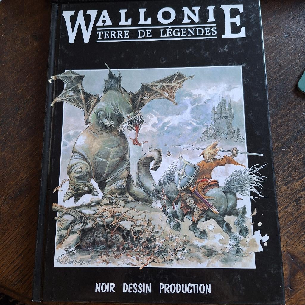 WALLONIE TERRE DE LEGENDES NOIR DESSIN, Livres, BD, Une BD, Utilisé, Divers auteurs, Envoi