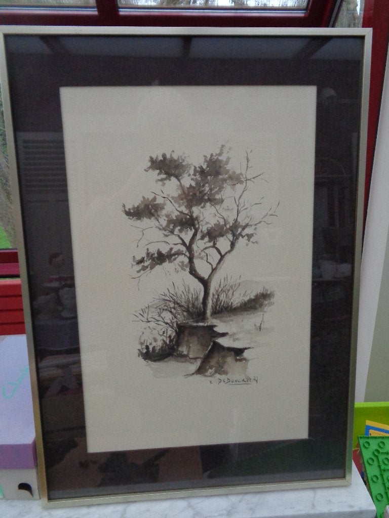 aquarel, Enlèvement, Aquarelle