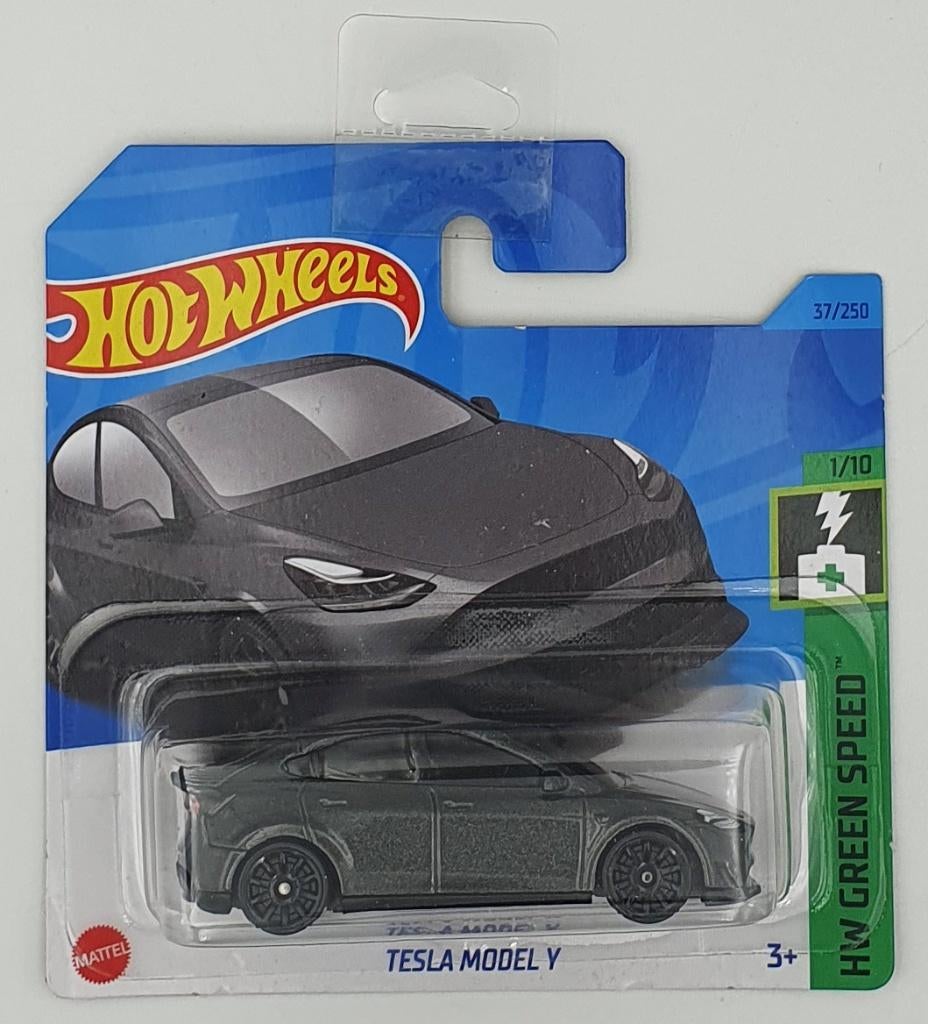 Hot Wheels - HW Green Speed - Tesla Model Y - HKK20 - 1:64, Hobby en Vrije tijd, 333 Continental Boulevard, El Segundo, CA 90245, United States