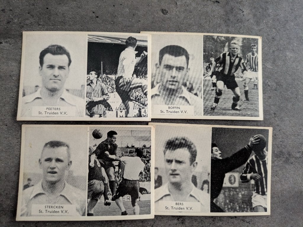 Cartes foot MAPLE LEAF années 1950 très rares 4x ST TRUIDEN, Envoi, Comme neuf