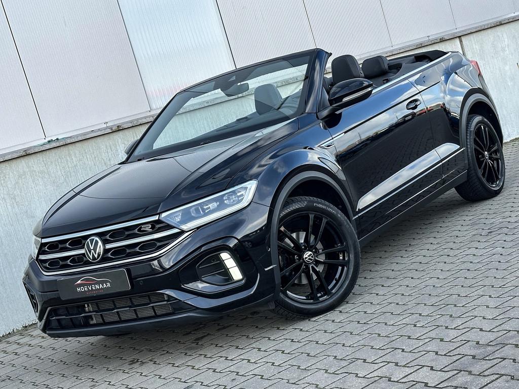 Volkswagen T-Roc Cabrio 1.5 TSI R-Line Acc Navi Dealer onh, 4 cilinders, Cabriolet, Zwart, Bedrijf