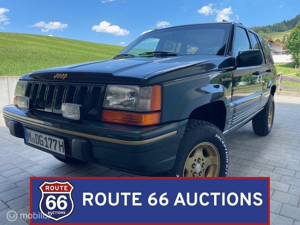 Jeep Grand Cherokee Limited | 1992 | Route 66 Auctions, Autos, Oldtimers & Ancêtres, Jeep, Achat, Entreprise, Boîte manuelle