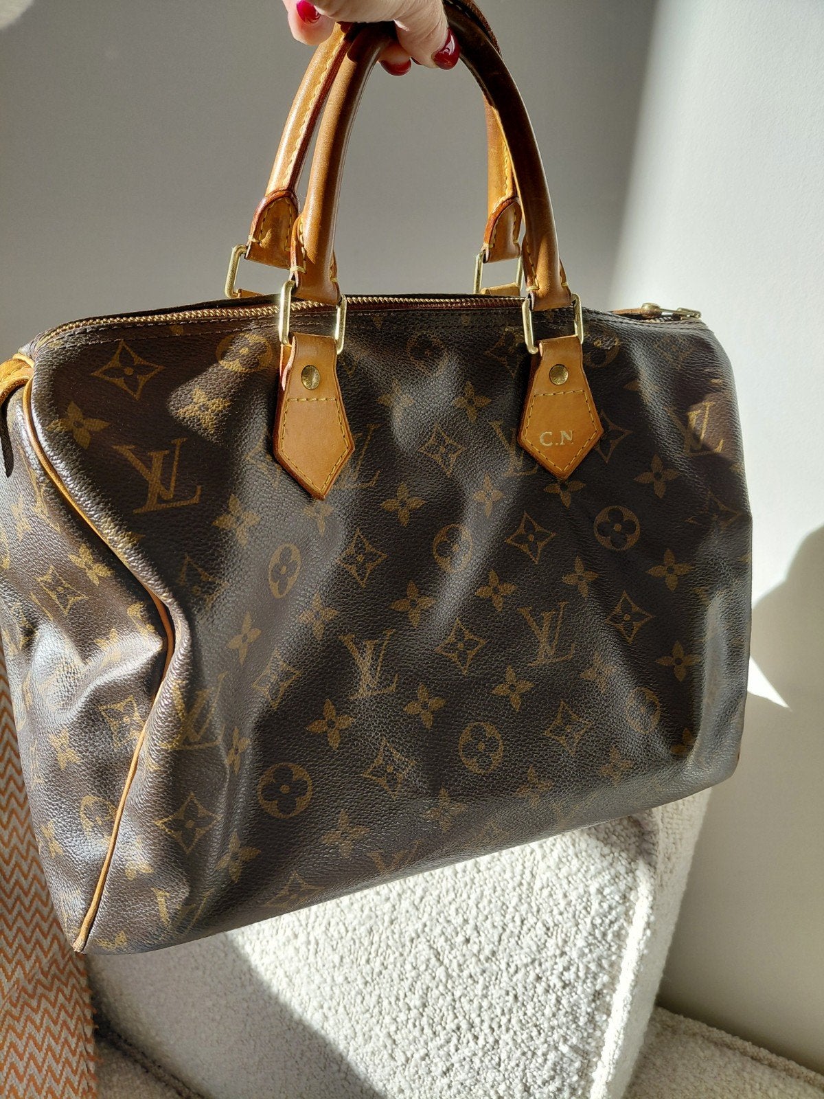 Louis Vuitton Speedy 30, Bijoux, Sacs & Beauté, Enlèvement, Brun, Sac à main