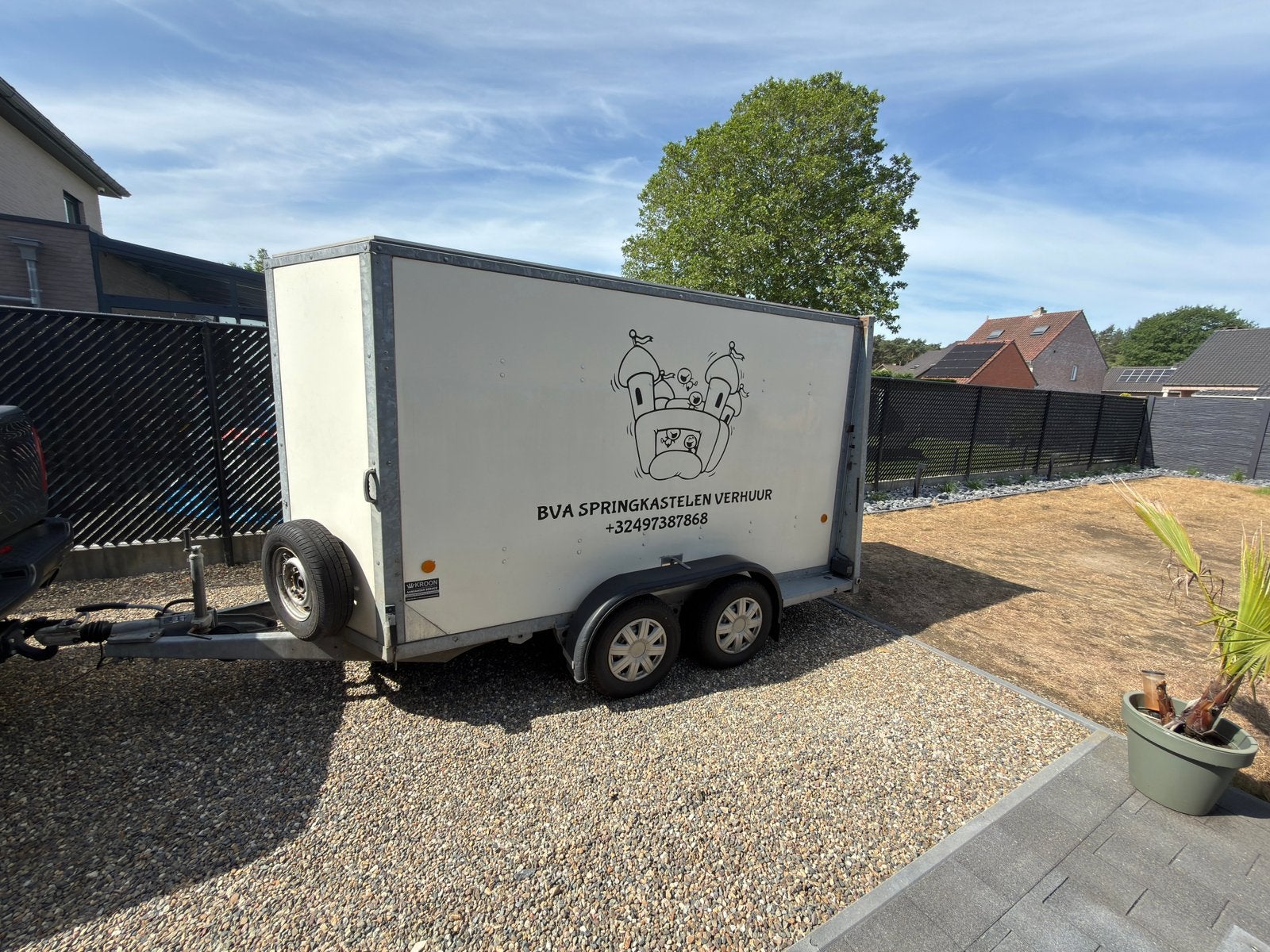 Gesloten aanhangwagen Ifor Wiliams, Auto diversen, Aanhangers en Bagagewagens, Ophalen, Gebruikt
