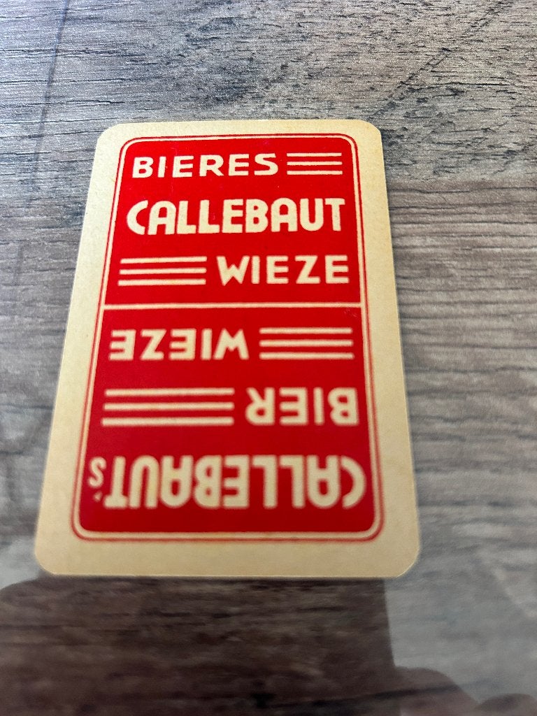 1 losse speelkaart brouwerij callebaut, Verzamelen, Ophalen of Verzenden, Nieuw, Speelkaart(en)