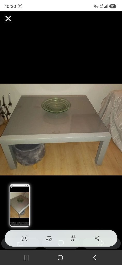 Table salon, Enlèvement