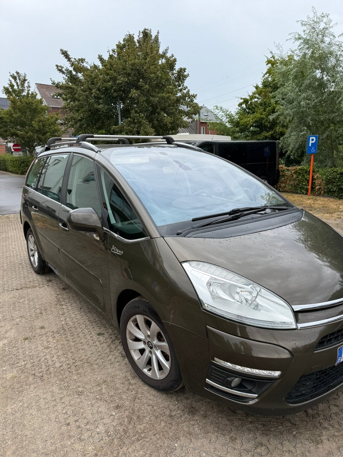 Citroen C4 picasso diesel (5plaatsen) 2011, Auto's, Citroën, Voorwielaandrijving, Euro 5, Zwart, Bruin
