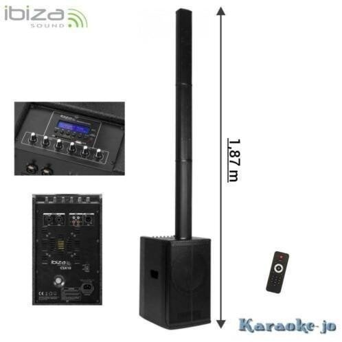 IBIZA CSX10 All in-1 Geluidsysteem 400 Watt Usb/Sd/Bt, Audio, Tv en Foto, Luidsprekerboxen, Afstandsbediening, Ophalen of Verzenden