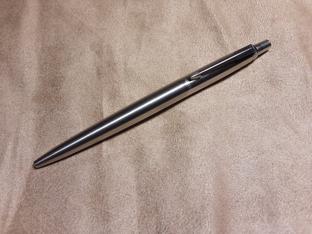 Parker Jotter Steel matte finish BP, Verzamelen, Nieuw, Met doosje, Ophalen of Verzenden, Parker