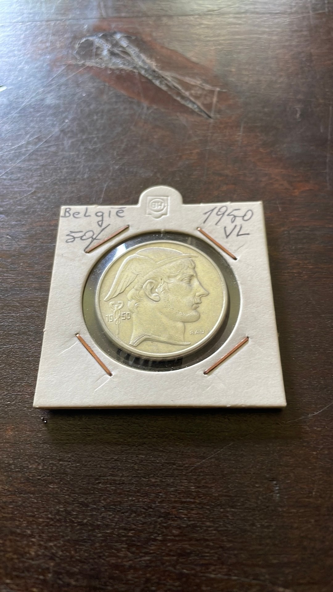 50 frank. Zilveren muntstuk. 1950., Postzegels en Munten, Munten | Europa | Euromunten, Ophalen