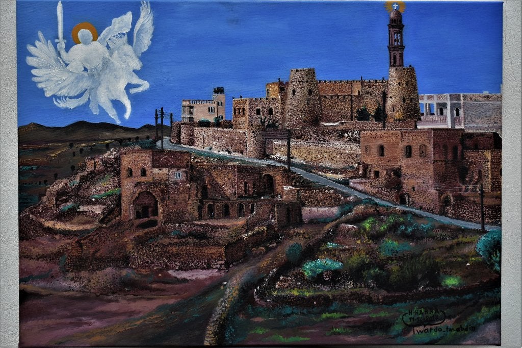Schilderij Iwardo City origineel gesigneerd Paint Joky Kamo, Antiek en Kunst, Ophalen