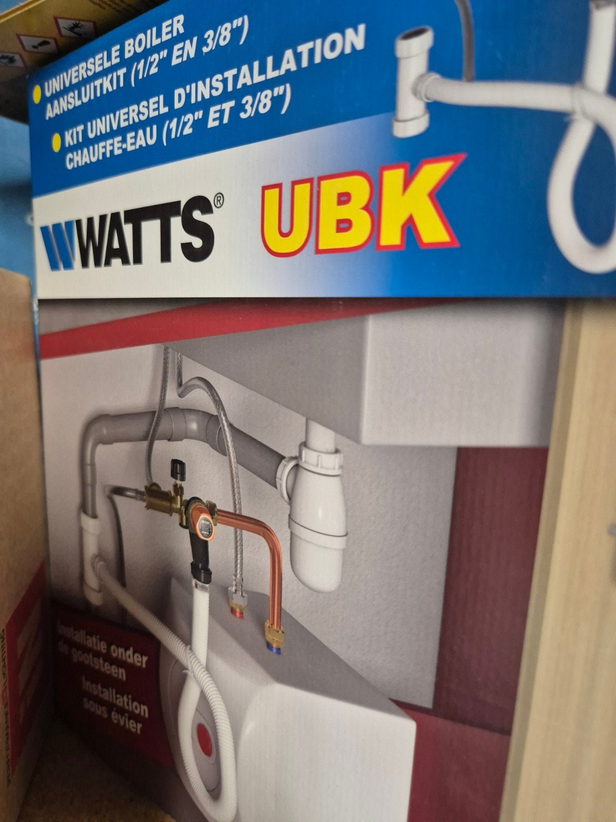 kit boiler sous évier avec soupape, Bricolage & Construction, Sanitaire, Enlèvement, Neuf, Autres types