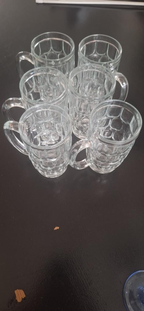 6 verres à bierre, Collections, Verres & Petits Verres, Enlèvement