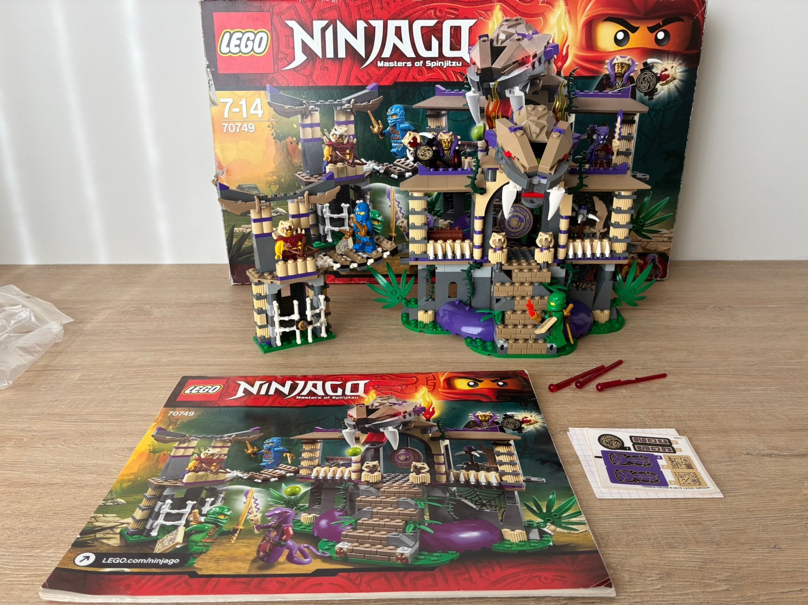 Lego 70749 enter the serpent, Lego, Ophalen of Verzenden, Zo goed als nieuw, Compleet