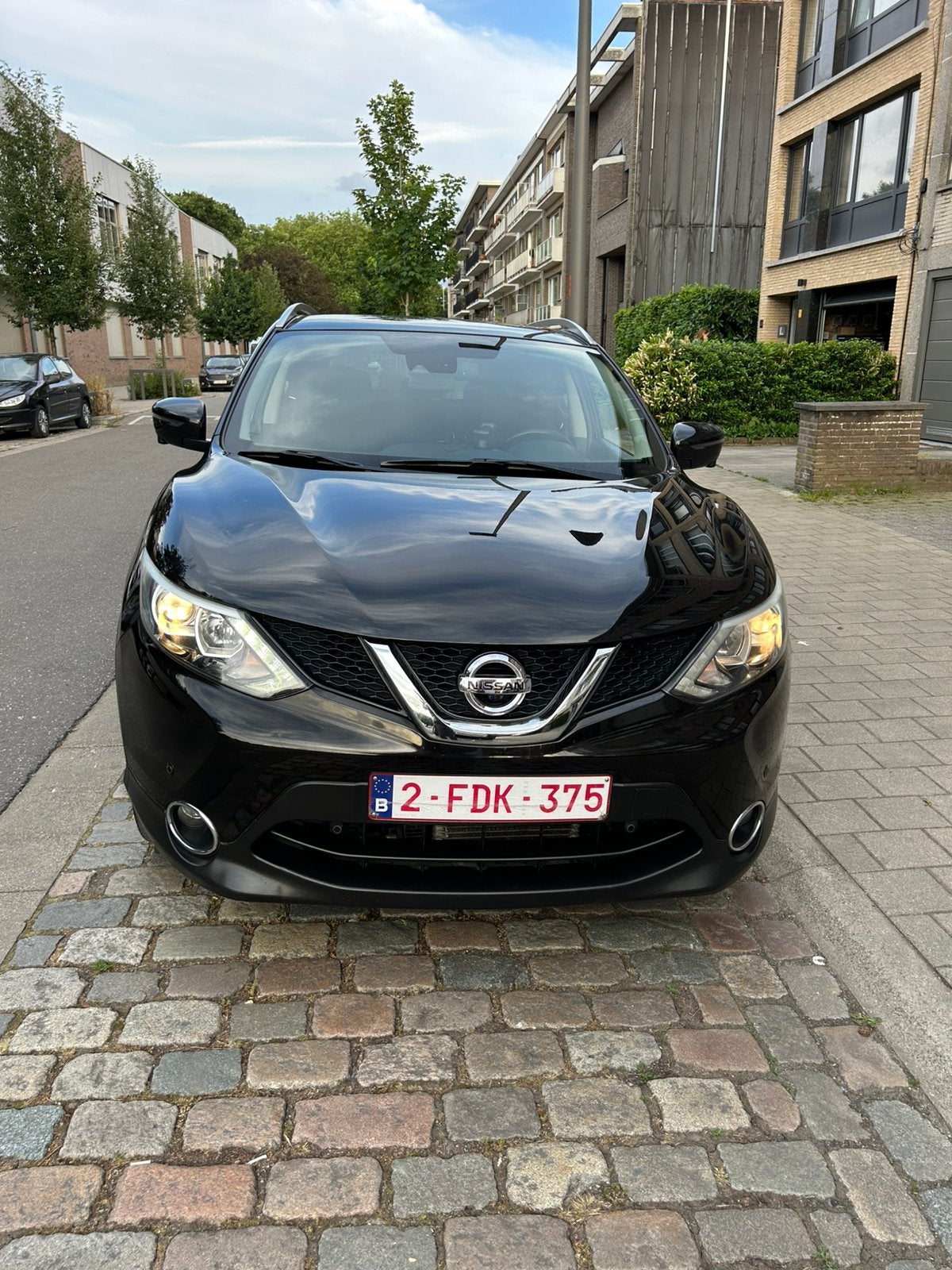 Nissan qashqai 1.2 benzine bouwjaar 2015, Auto's, Nissan, Automaat, Euro 5, Stof, Zwart