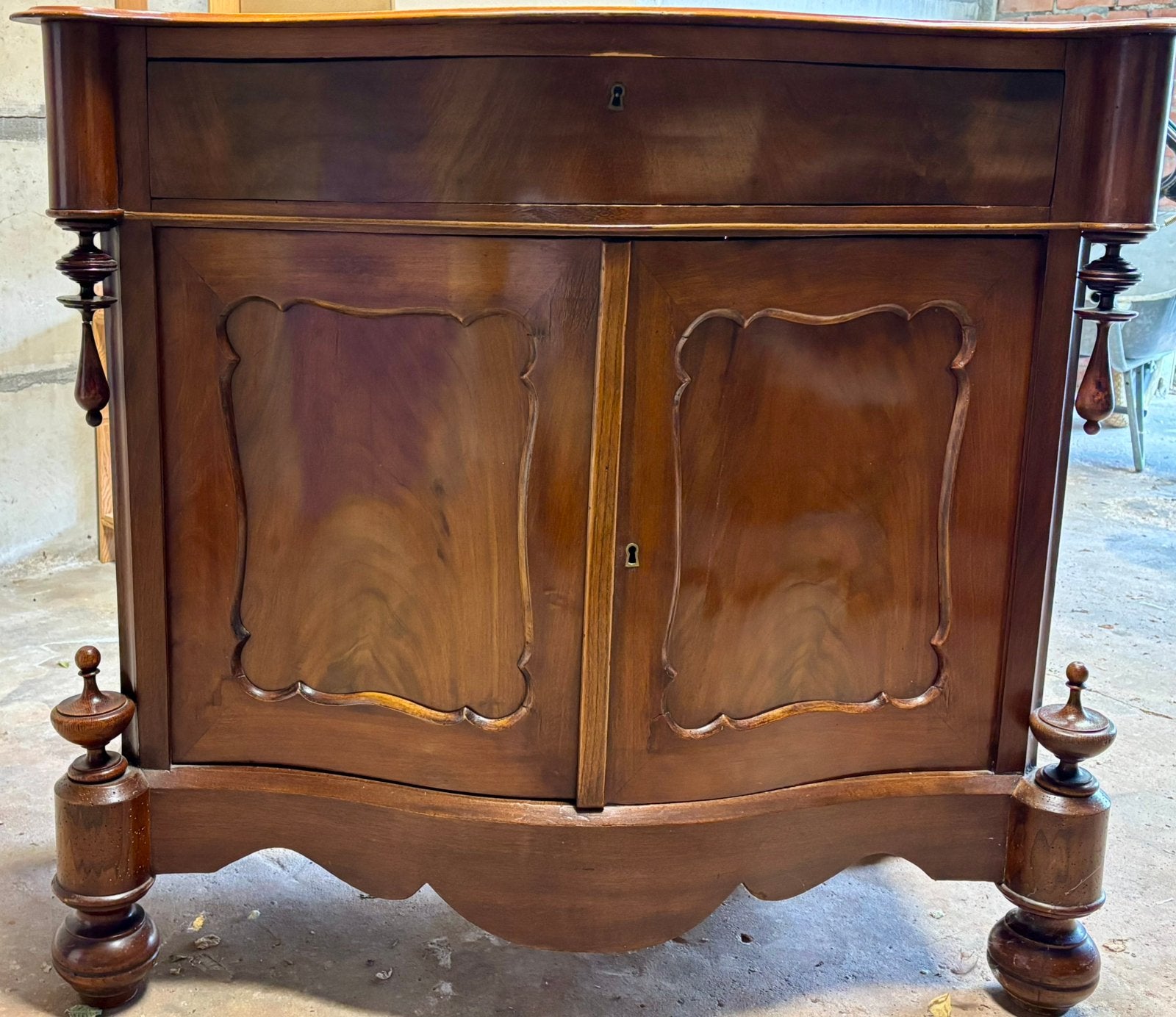 Penantkastje in Biedermeier stijl, Antiek en Kunst, Ophalen