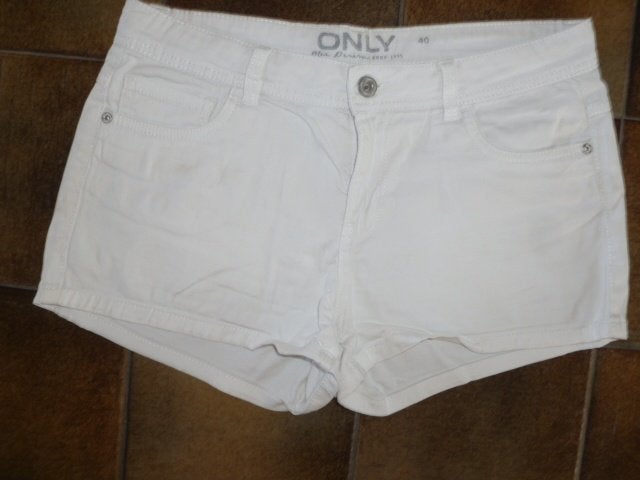 Dames korte witte jeans short van Only, maat 40, Only, Ophalen of Verzenden, Maat 38/40 (M)