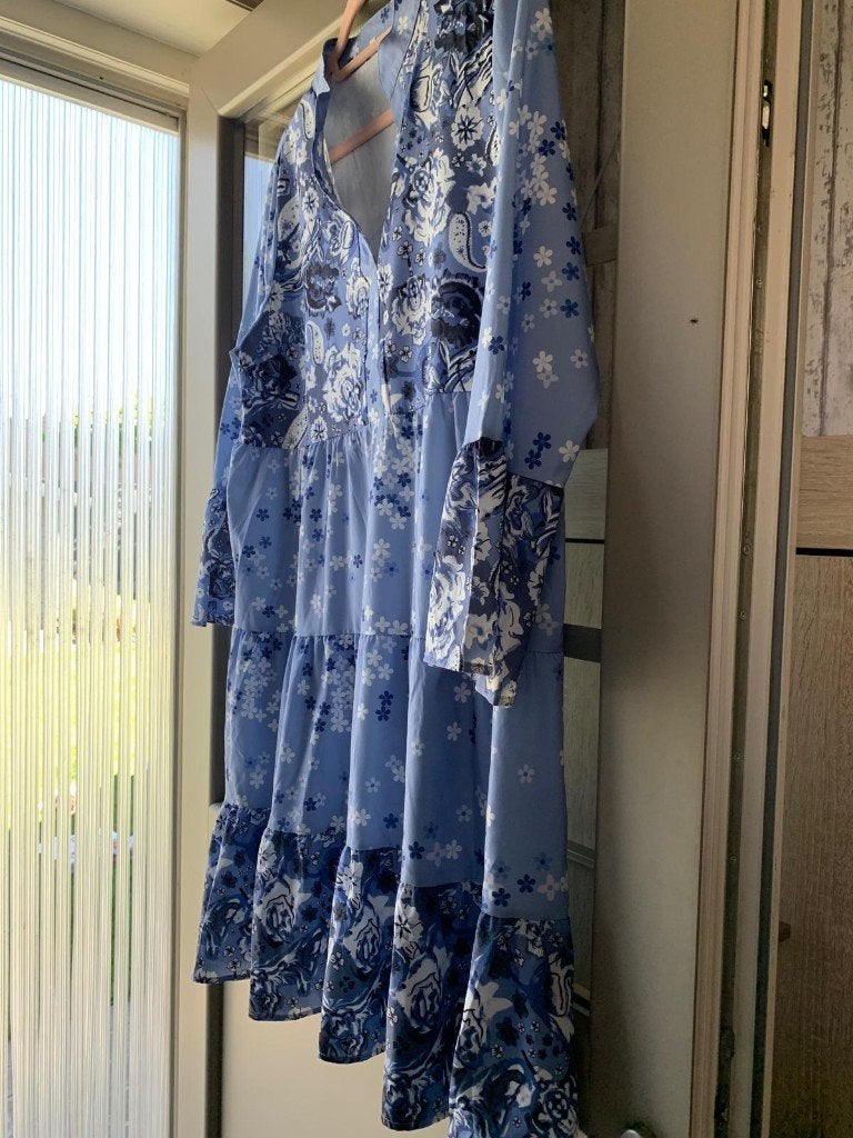 Nouvelle robe d'été Taille : L, Enlèvement ou Envoi, La Redoute, Bleu, Sous le genou