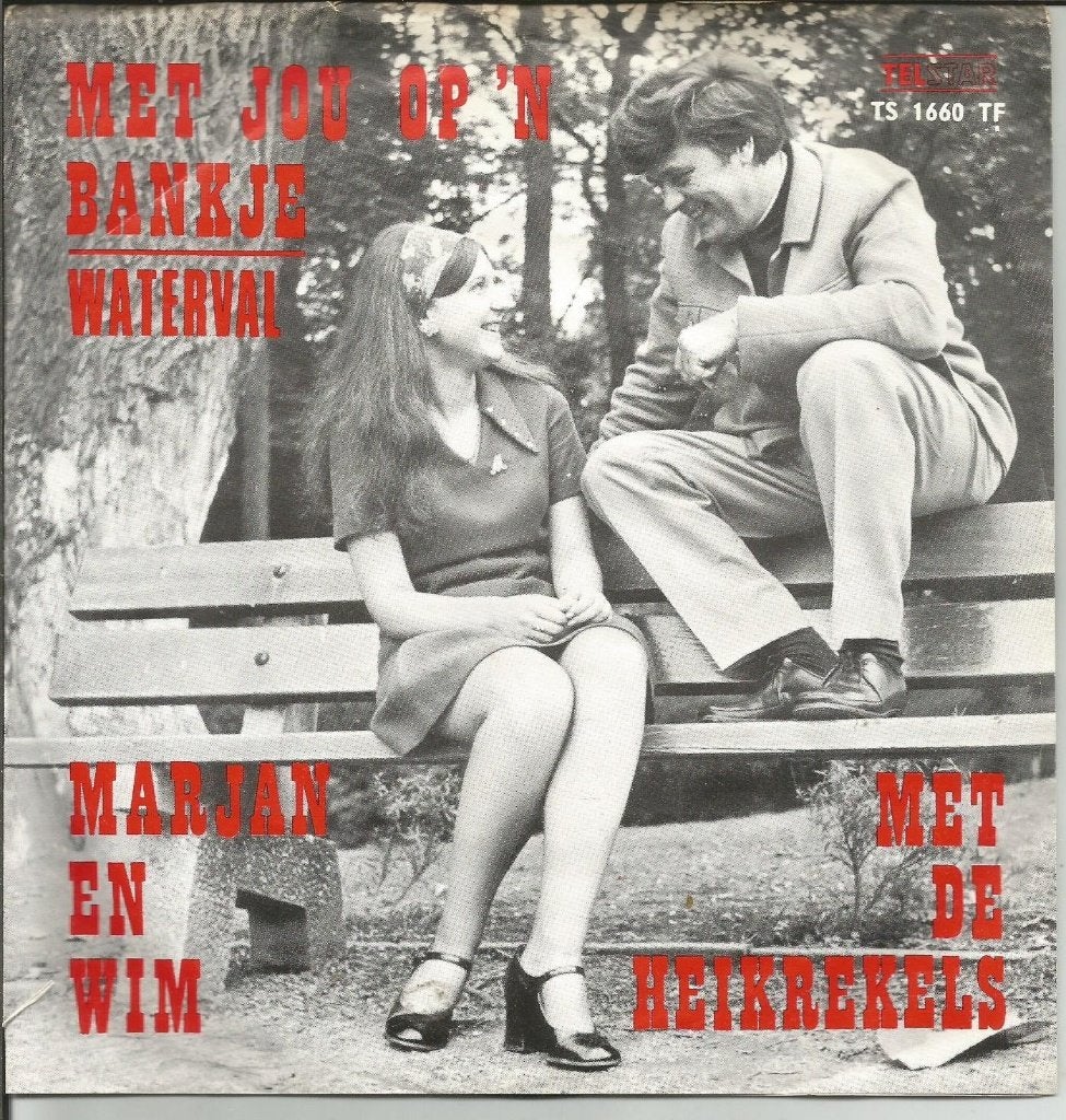 Marjan, Wim, Heikrekels - Met Jou Op 'n Bankje - Toppertje !, Cd's en Dvd's, Ophalen of Verzenden, 7 inch, Nederlandstalig