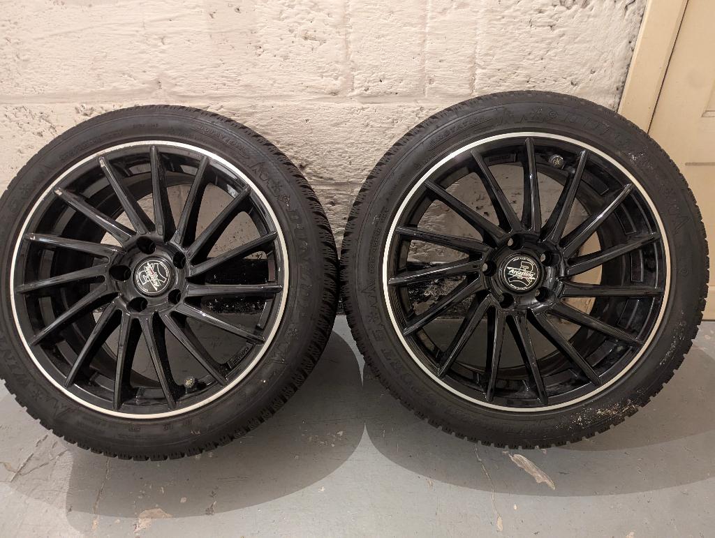 4 Pneus hiver Dunlop 235/45R18 XL 98V + jantes Tesla model 3, Autos : Pièces & Accessoires, Pneus & Jantes, Pneus hiver, Véhicule de tourisme