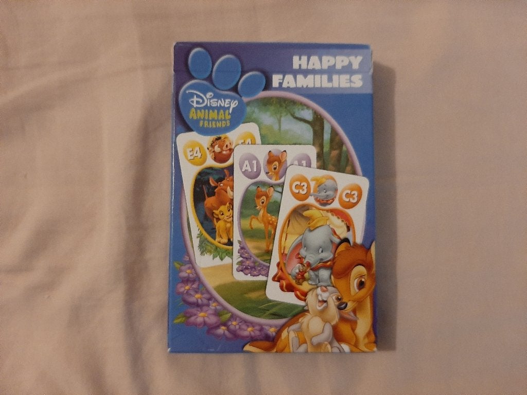 Walt Disney kwartetspel Animal friends Happy families, Ophalen of Verzenden
