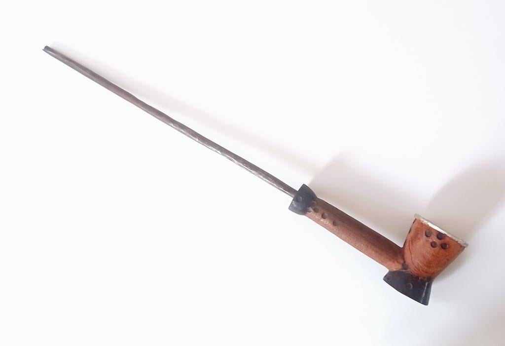 Ancienne pipe Chokwe Angola 1940 africain afrique oceanie Am, Envoi