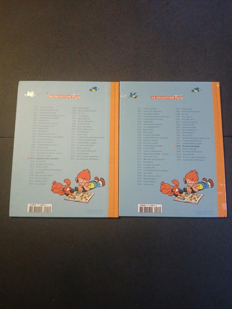 Lot de 2 bd boule et bill la collection 1 et 2, Ophalen of Verzenden