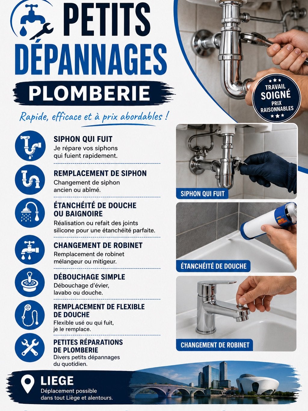 Petit depanage liege, Bricolage & Construction, Sanitaire, Enlèvement, Comme neuf