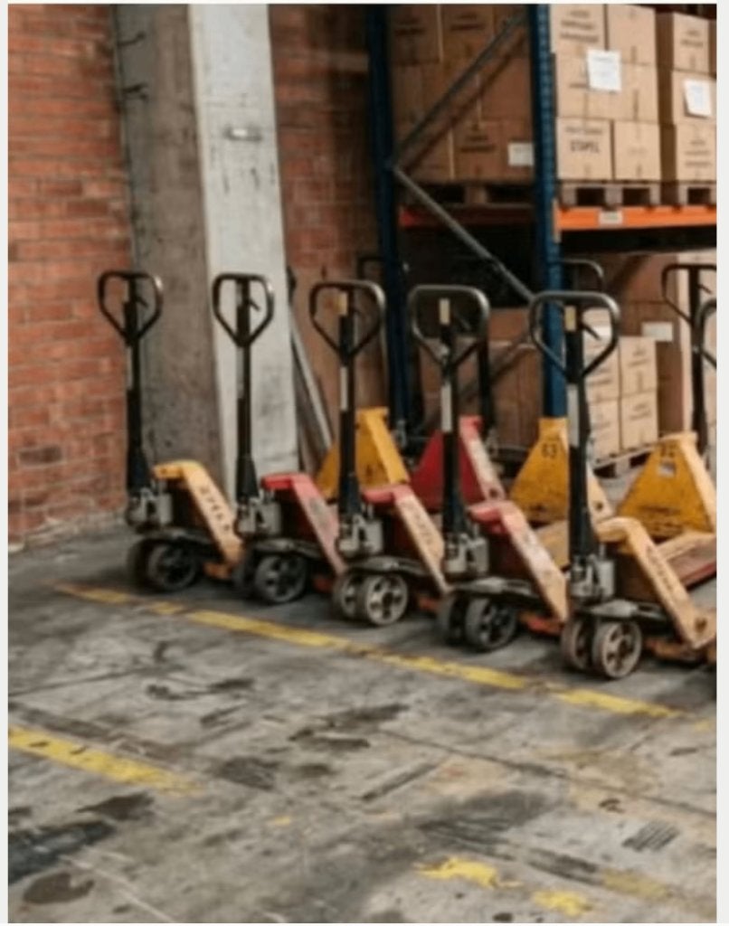 occasie transpallet, Doe-het-zelf en Bouw, Palletwagens en Pompwagens, Ophalen, Gebruikt