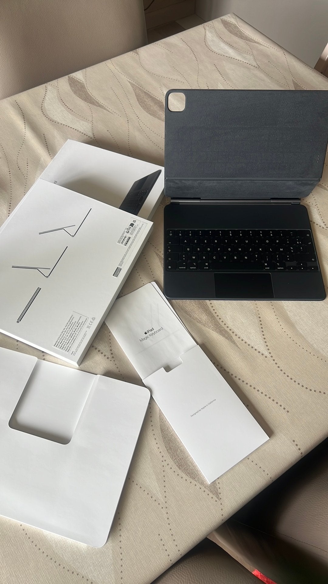 Apple Magic Keyboard voor iPad Pro 12,9-inch, Ophalen of Verzenden, Gebruikt, Azerty