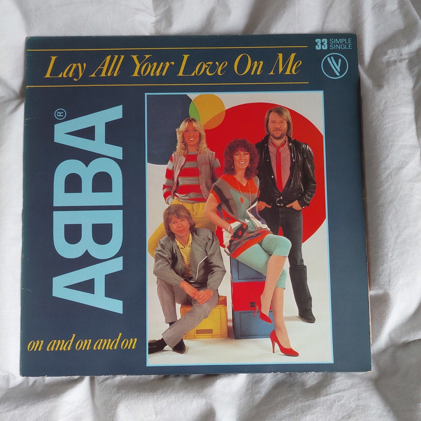 maxi single ABBA  Lay all your love on me, Ophalen of Verzenden