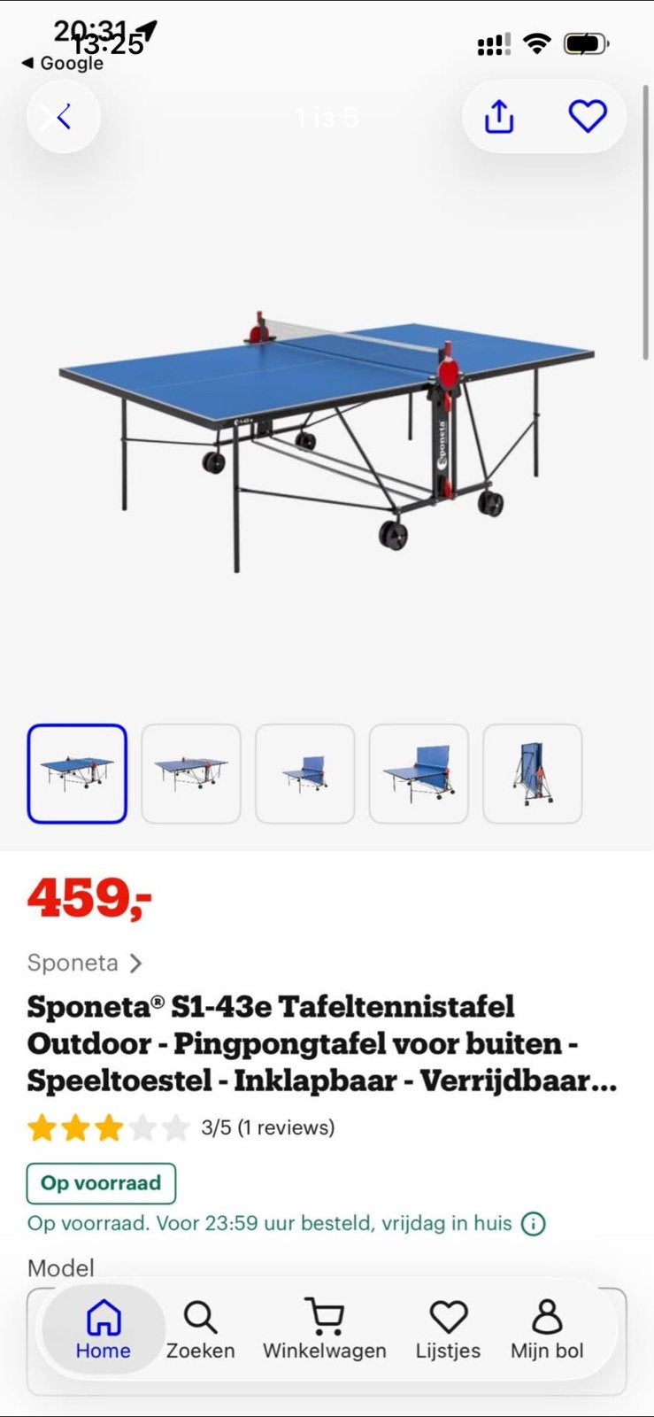 kom het halen, Sport en Fitness, Ophalen of Verzenden, Zo goed als nieuw, Inklapbaar