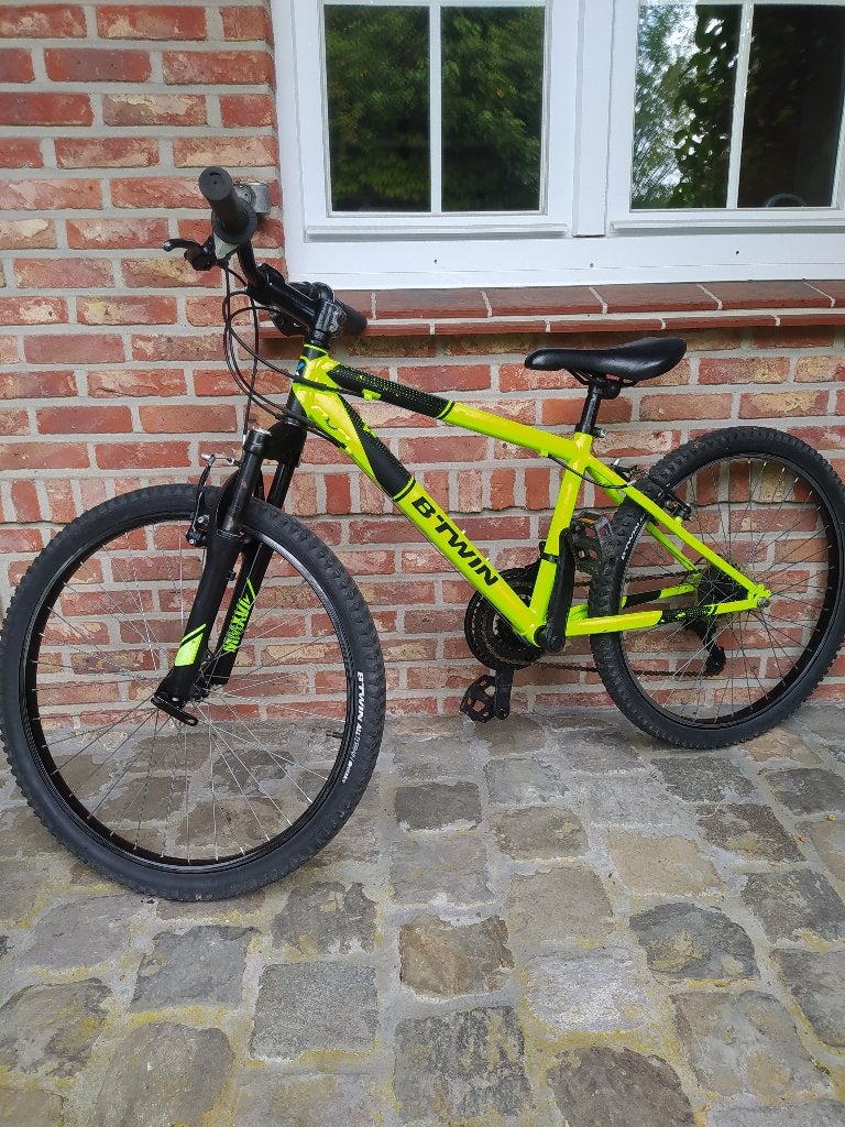 Jongensfiets Mountainbike B-twin 24 inch, Fietsen en Brommers, Fietsen | Jongens, Ophalen, 24 inch, Velgrem, Versnellingen