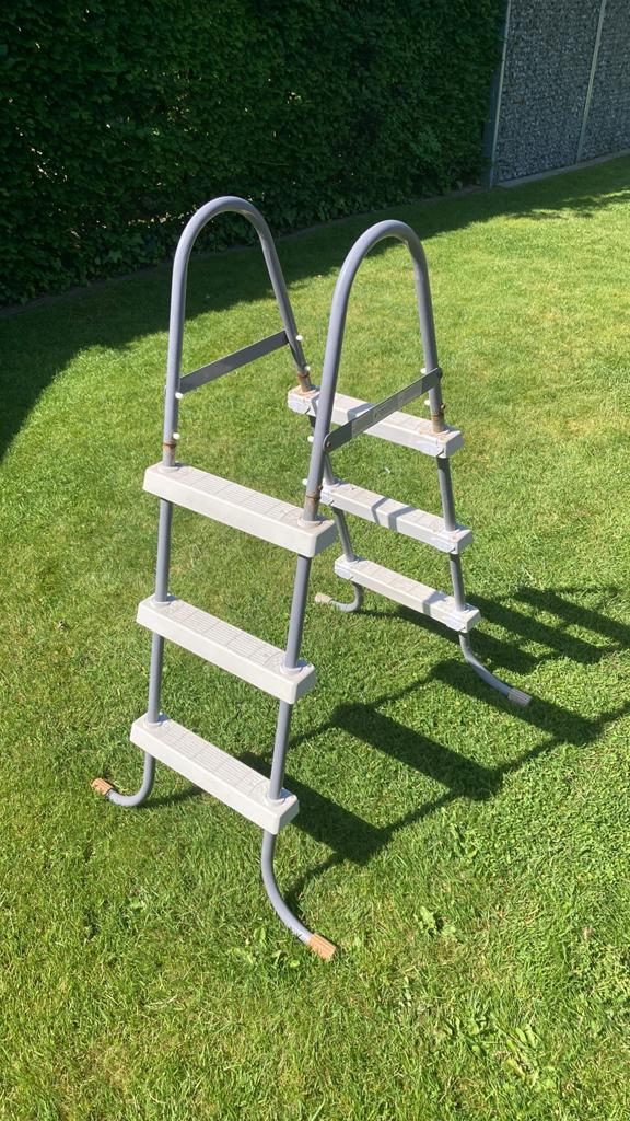 Zwembadladder, Ophalen, Gebruikt
