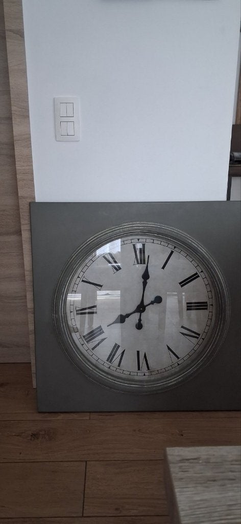 grande horloge de chez maison du monde, Maison & Meubles, Enlèvement ou Envoi, Comme neuf, Gris
