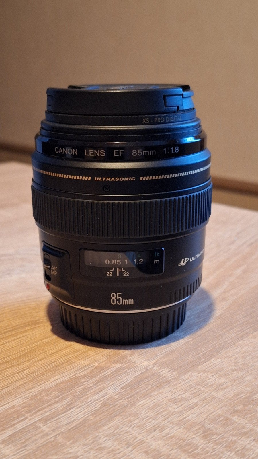 Canon EF 85 mm f/1:1.8 à ultrasons, TV, Hi-fi & Vidéo, Bouchons d'objectif, 85 mm, Canon, Comme neuf