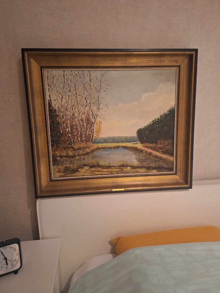 Schilderij van Jan Franck, Enlèvement, Classique, Signé, Paysage