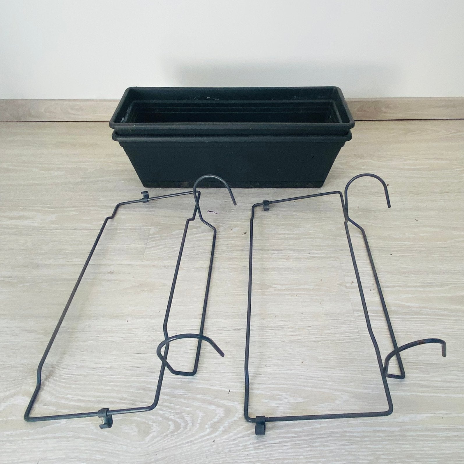 Set bloembakken voor aan balkon, Tuin en Terras, Ophalen, Kunststof, Gebruikt, Balkon