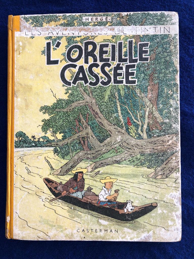 Tintin - L'Oreille Cassée A23bis 1944, Boeken, Stripverhalen, Gelezen, Eén stripboek, Ophalen of Verzenden, Hergé