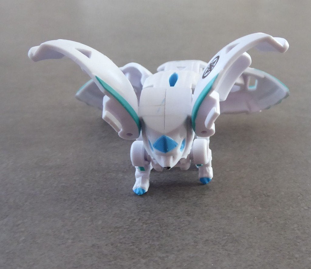 Rare : Bakugan Geogan Rising White Haos "Fenneca Ultra" B800, Enlèvement ou Envoi, Comme neuf