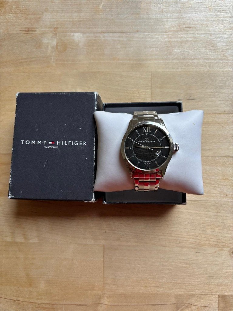 Tommy Hilfiger Stainless Steel Horloge, Overige merken, Staal, Polshorloge, Ophalen of Verzenden