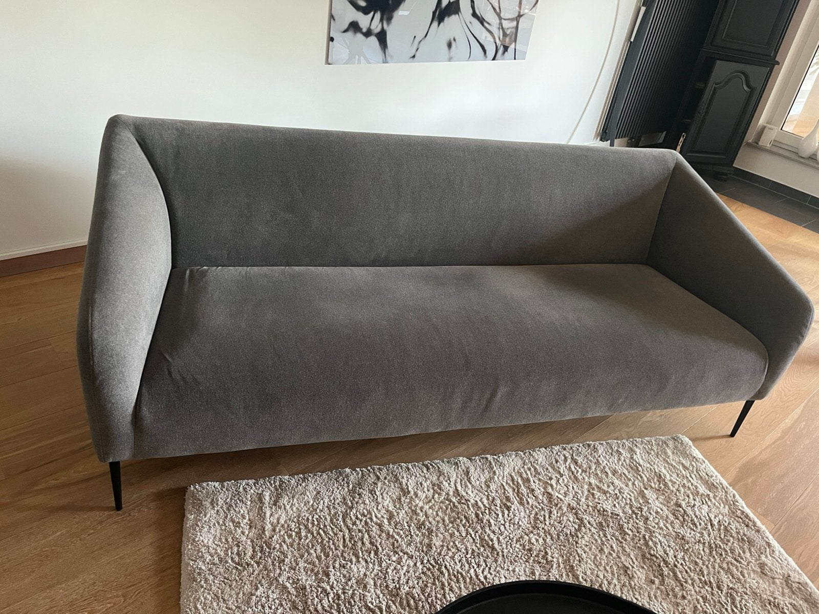 Zetel 3 zit, Maison & Meubles, Moins de 75 cm, Quatre personnes ou plus, Comme neuf, Enlèvement