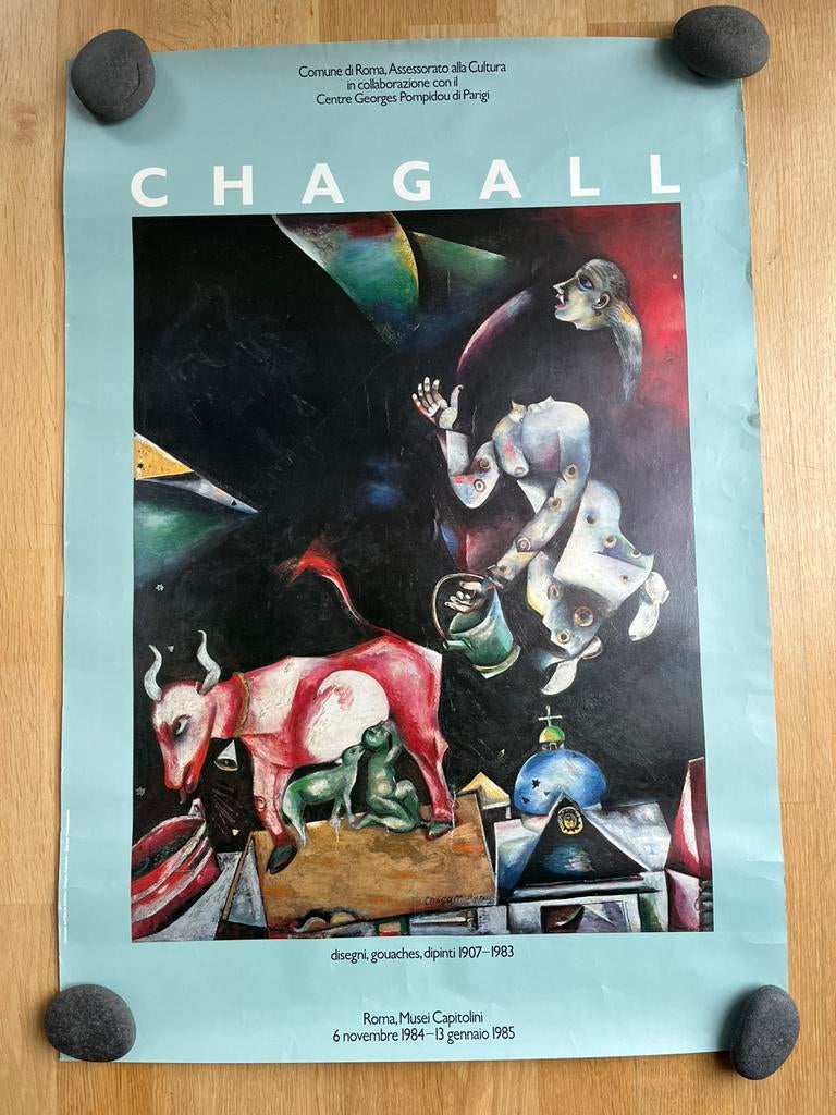 Grote poster van Chagall, Ophalen