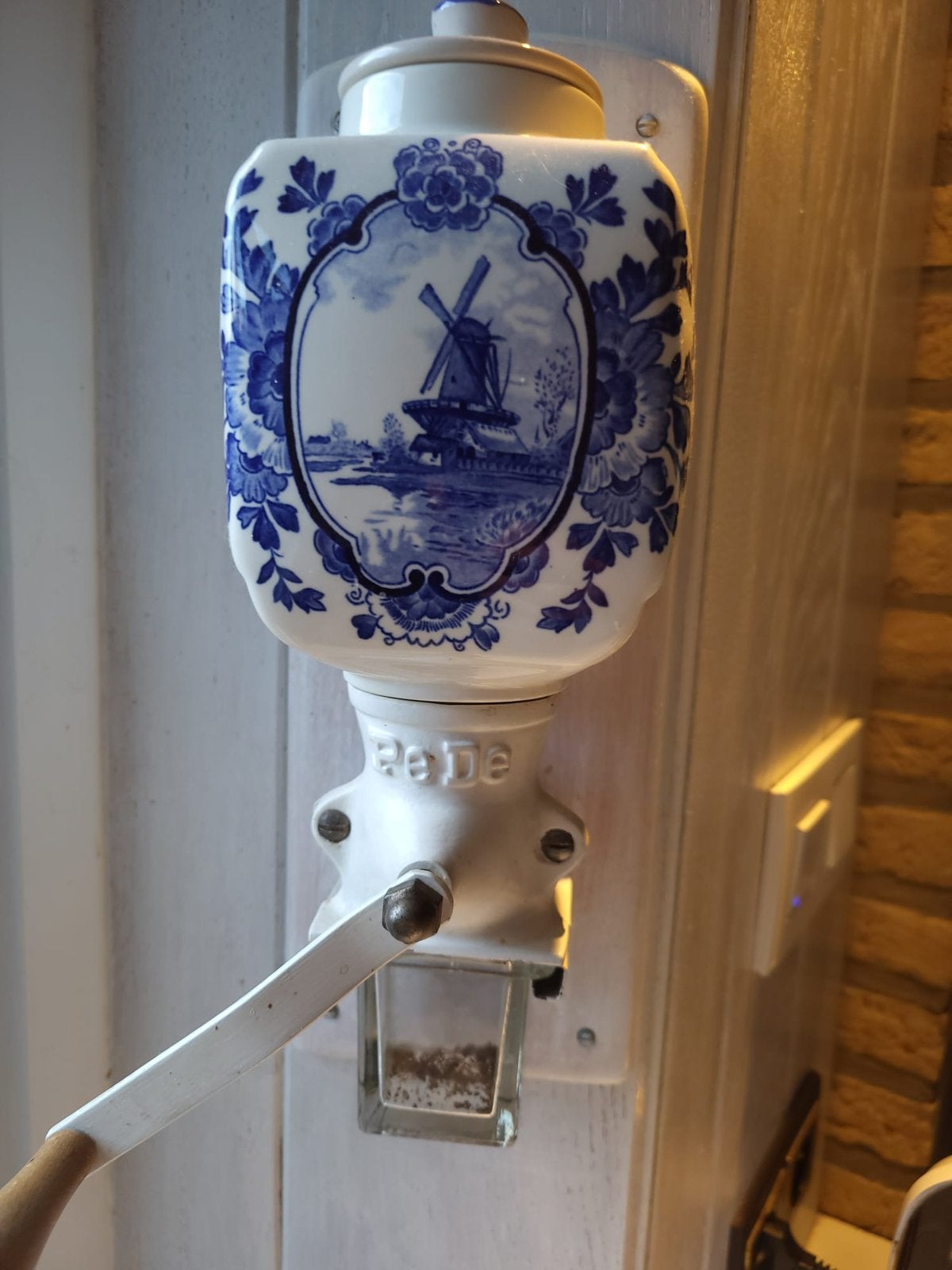 Moulin à café Delft PEDe bleu et blanc, Antiquités & Art, Enlèvement